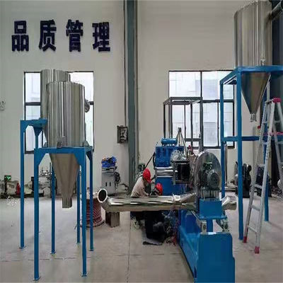 PP PVC Plastic Recycling Granulator 160KW Pe Plastic Flakes Pelletizing Line