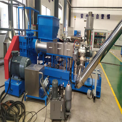 PP PVC Plastic Recycling Granulator 160KW Pe Plastic Flakes Pelletizing Line